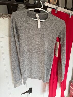lululemon athletica Heather Gray Crewneck Long Sleeve